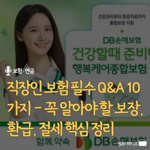 직장인-보험-필수-Q&A-10가지-꼭-알아야-할-보장환급-절세핵심