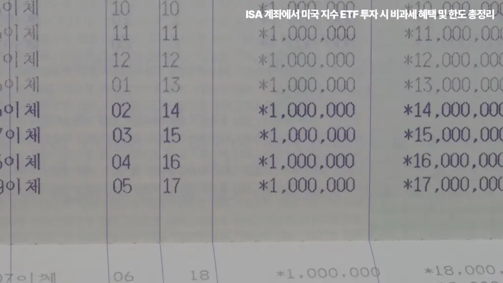 ISA 계좌-미국주식ETF