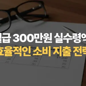 매월-월급-300만원-실수령액-기준- 효율적인-소비-지출-전략