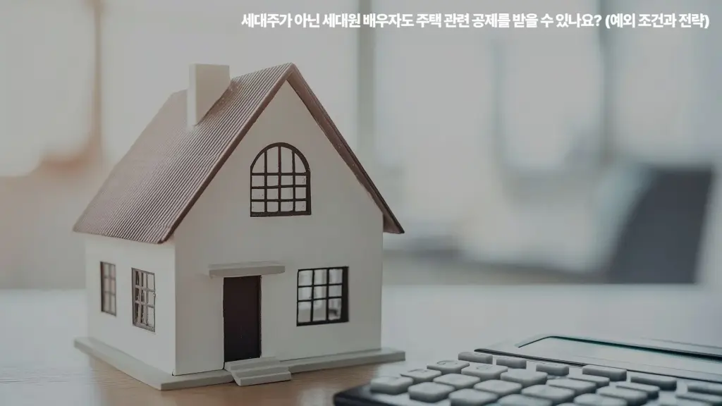 세대원 세대주 주택공제