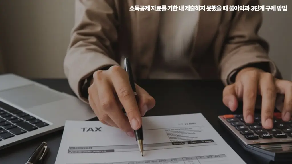 소득공제 자료 미제출