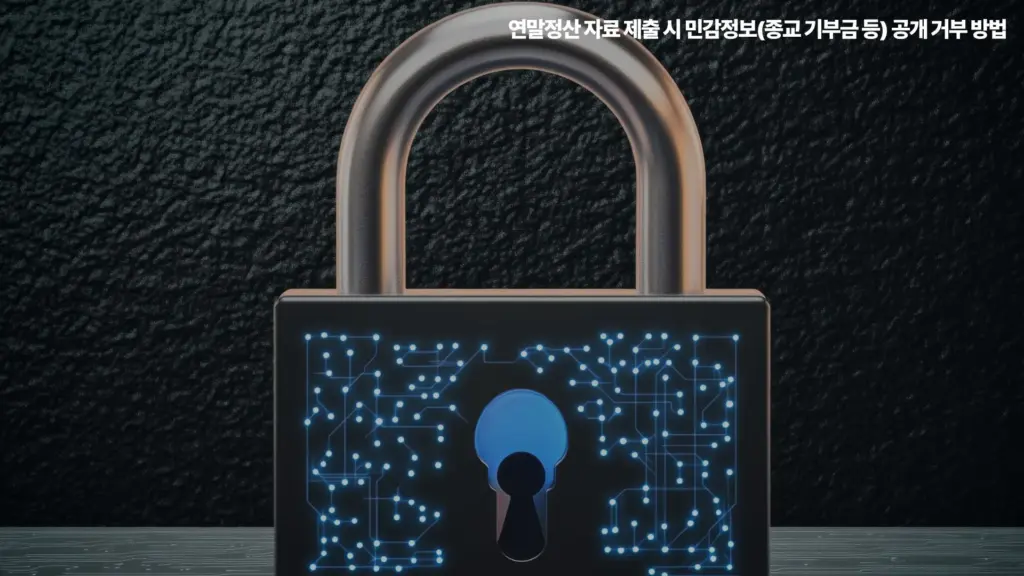 연말정산 민감정보 기부금