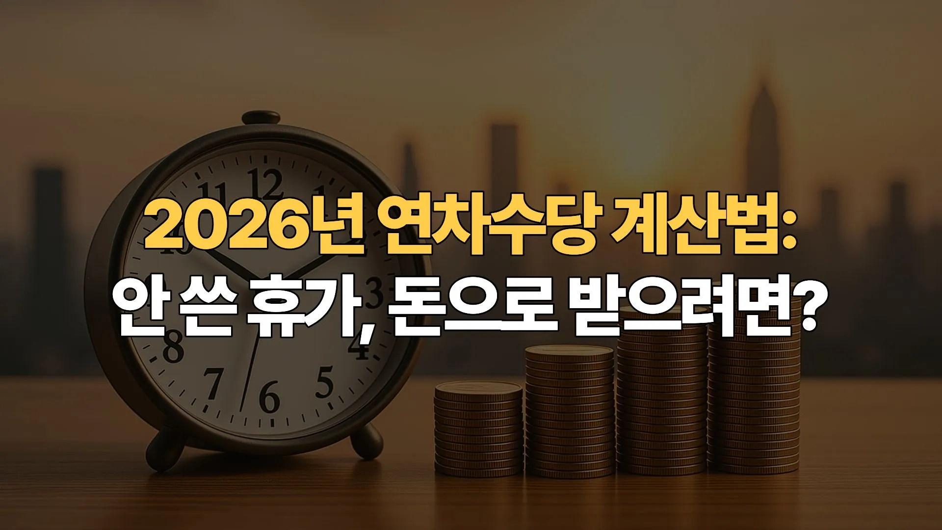 2026년-연차수당-계산법-안-쓴-휴가- 돈으로-받으려면