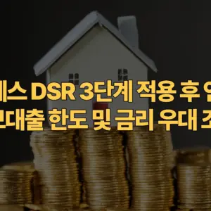 스트레스-DSR-3단계-적용-후-연봉별-주택담보대출-한도-금리-우대-조건-비교