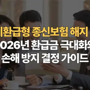 저해지환급형-종신보험-해지-고민-2026년-환급금-극대화와-손해방지-결정-가이드