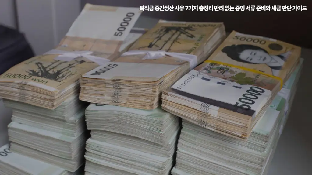 퇴직금-중간정산-사유-7가지-서류-준비-세금