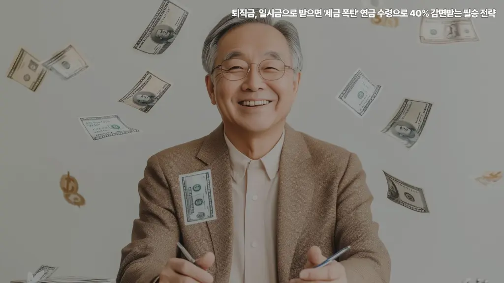 퇴직금-일시금-세금폭탄- 연금수령-감면
