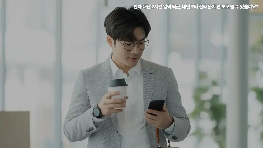 반차-대신-2시간-일찍-퇴근-내년부터-진짜-눈치-안-보고-쓸-있을까요