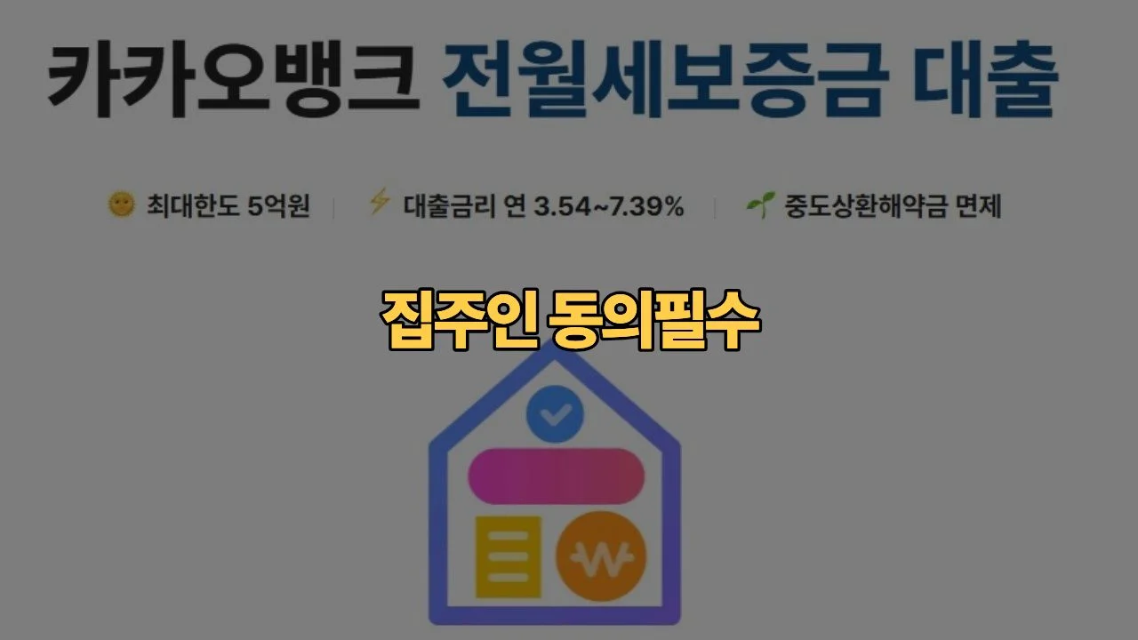 카카오뱅크 전세대출, 집주인 동의 없으면 거절될까요?